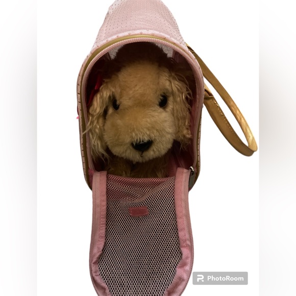 Other - Pucci Pups Cocker Spaniel Plush‎ Puppy & Golden Dot Glam Bag